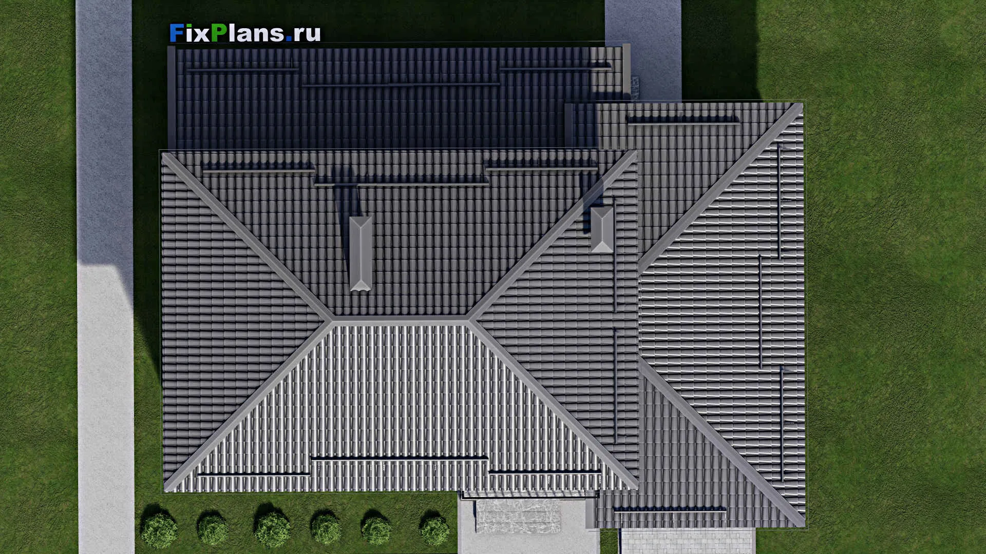 F-4508 - Проект двухэтажного дома 10 на 16, площадью 210 м² с террасой, балконом, гаражом на 2 машины и 3 спальнями