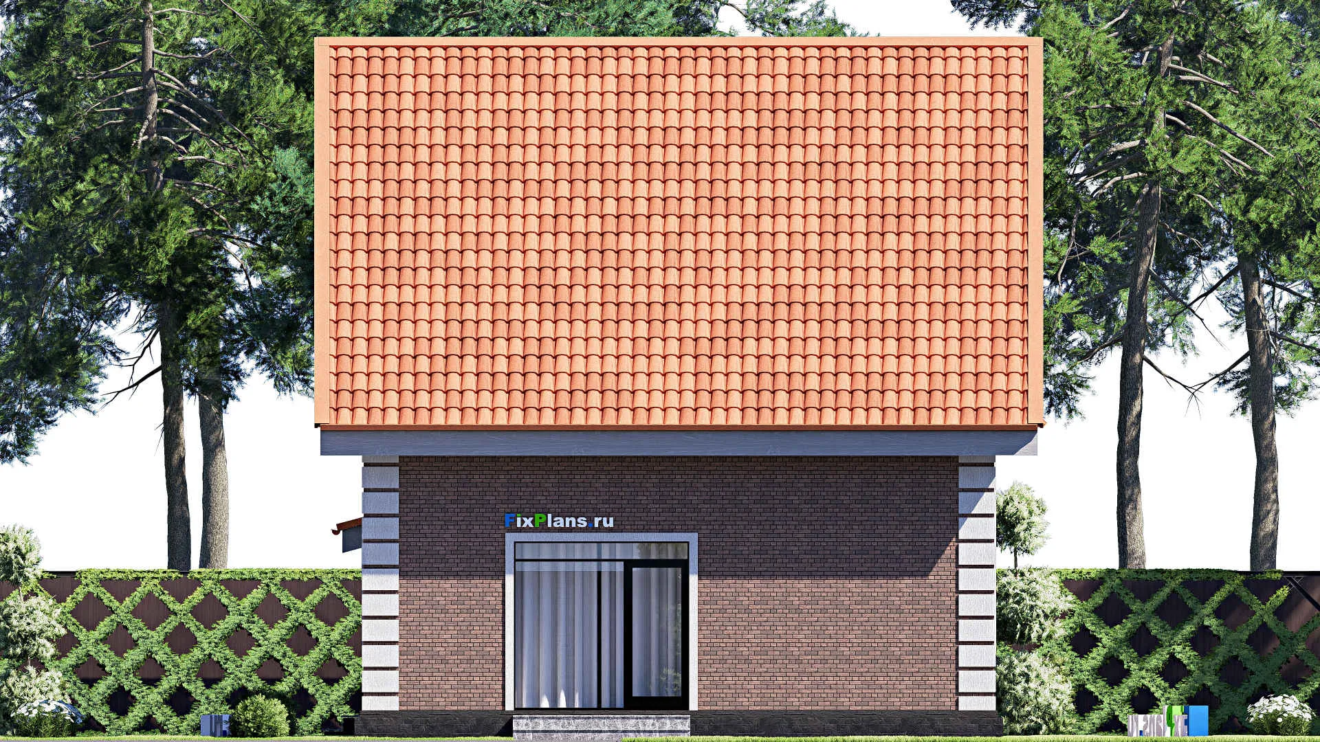 F-19223 - Проект дома с мансардой 9 на 17, площадью 200 м² с 3 спальнями