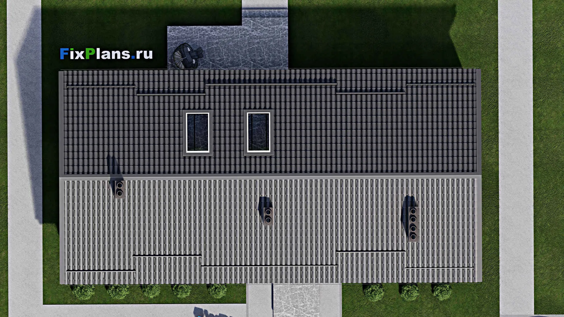 F-3329 - Проект одноэтажного дома 9 на 18, площадью 110 м² с 3 спальнями