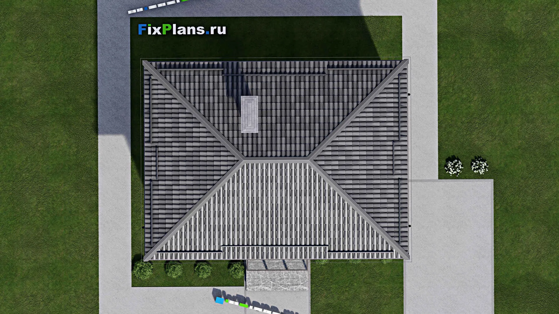 F-8027 - Планы двухэтажного дома 8 на 11, площадью 110 м² с балконом и 4 спальнями