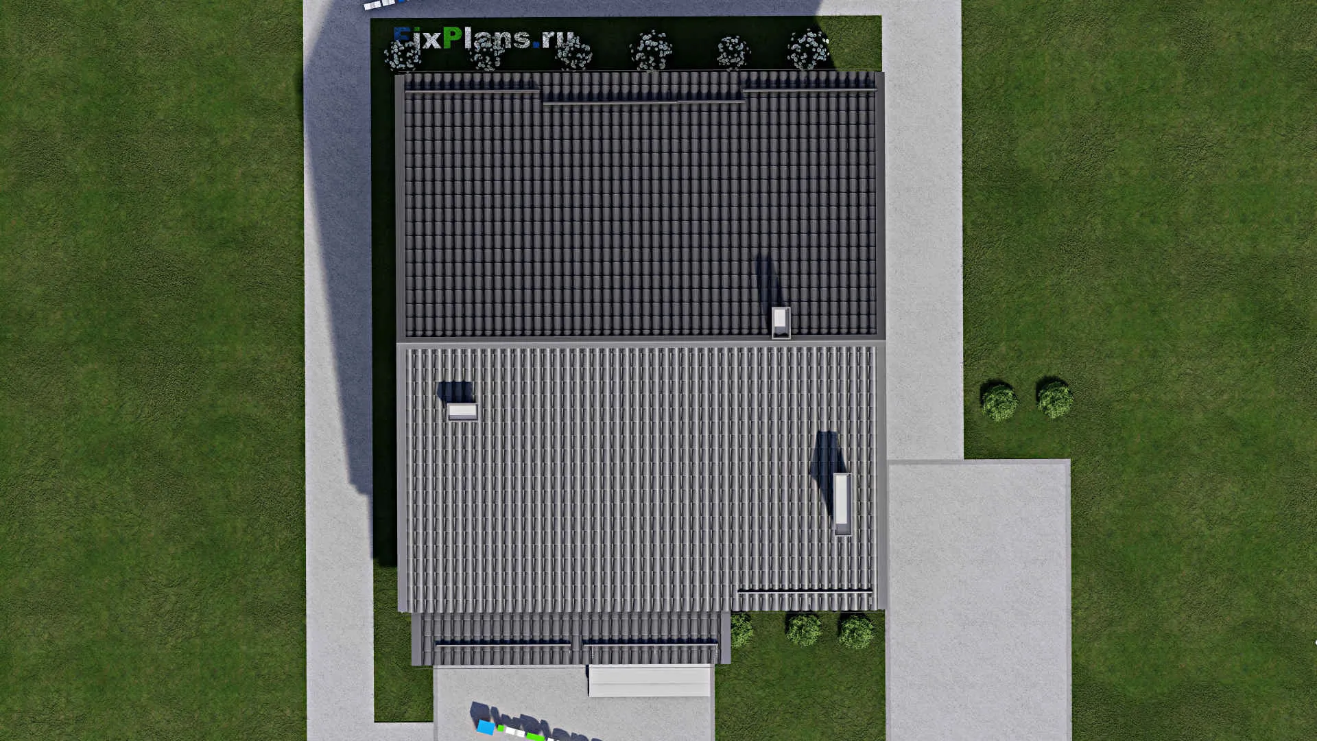 F-8576 - Проект одноэтажного дома 10 на 11, площадью 90 м² с террасой и 2 спальнями